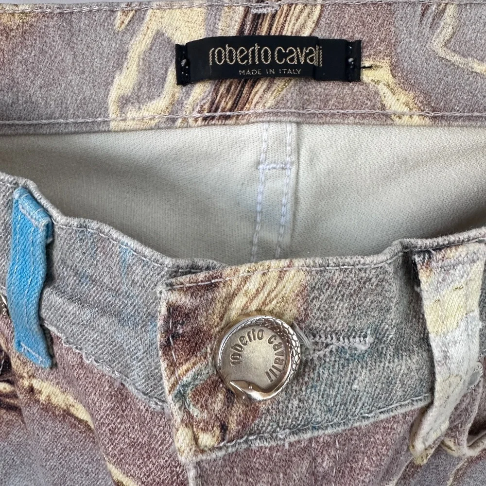 Roberto Cavalli Rare Vintage Printed Jeans - Picture 4 of 10